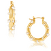 Ellie Vail Nicoletta Pearl Hoop Earrings - Gold - The Cottage