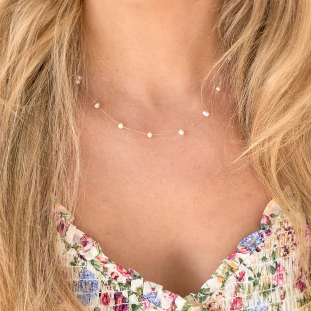 Nikki Smith Camille Pearl Necklace