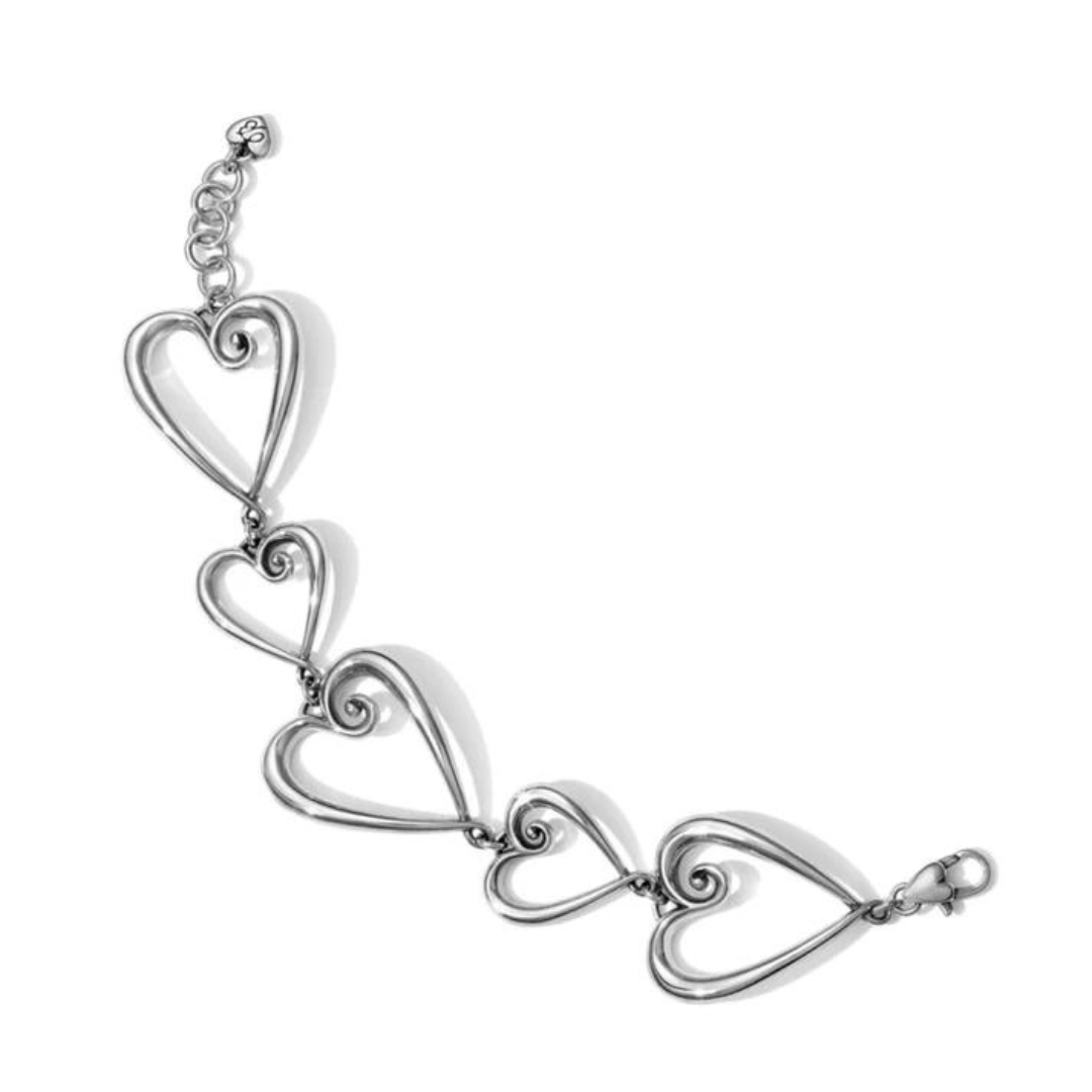 Brighton Whimsical Heart Link Bracelet