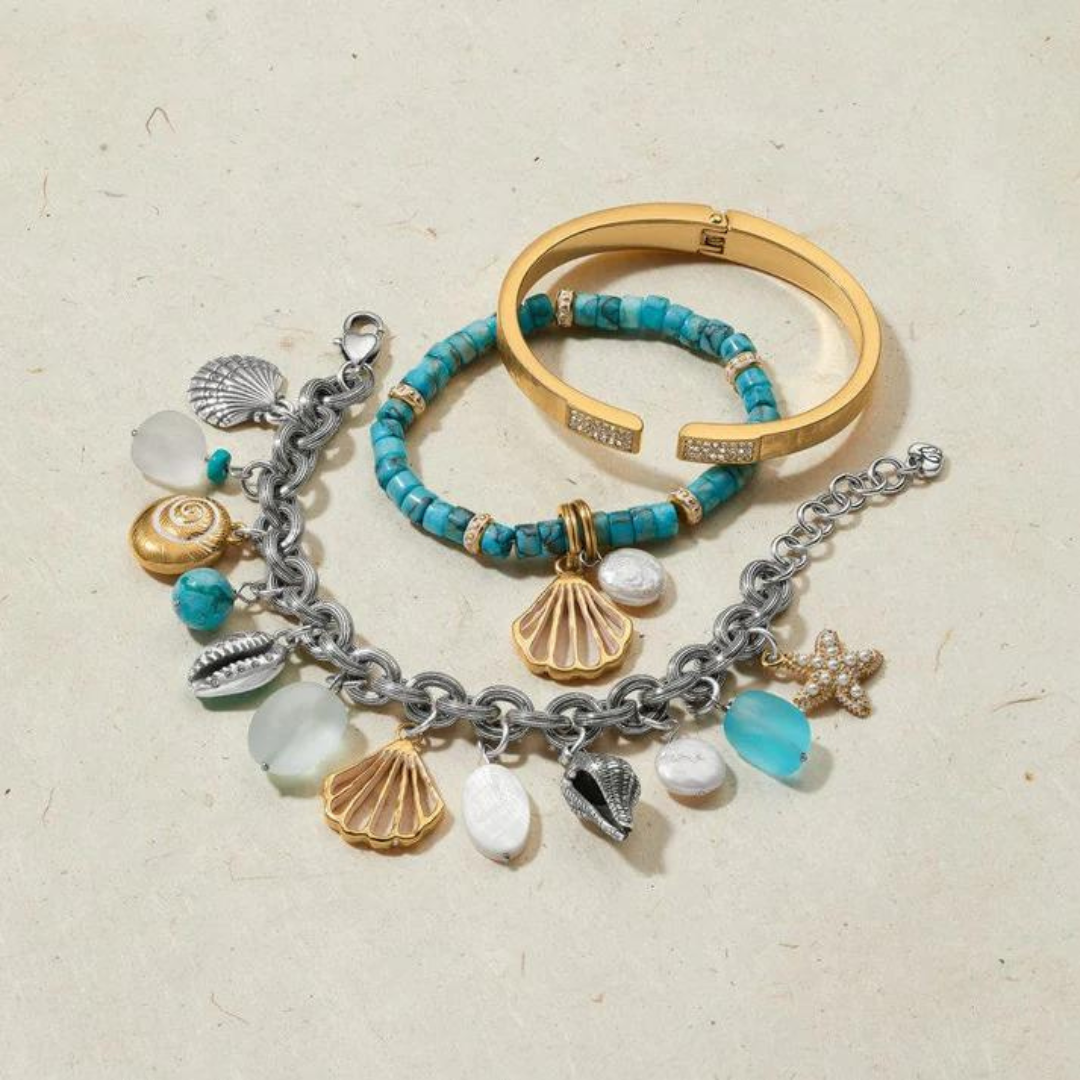 Brighton Calypso Shell Heishi Bracelet