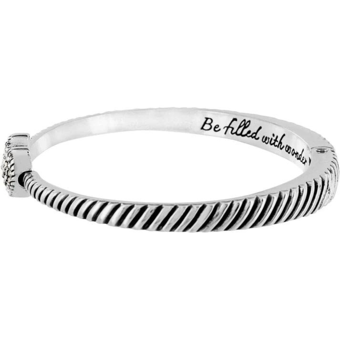 Brighton Celestia Heart Hinged Bangle Bracelet