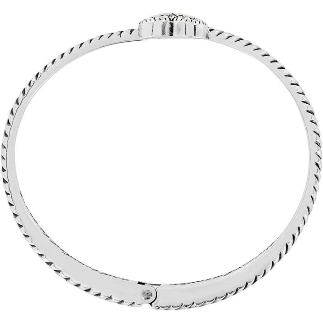 Brighton Celestia Heart Hinged Bangle Bracelet