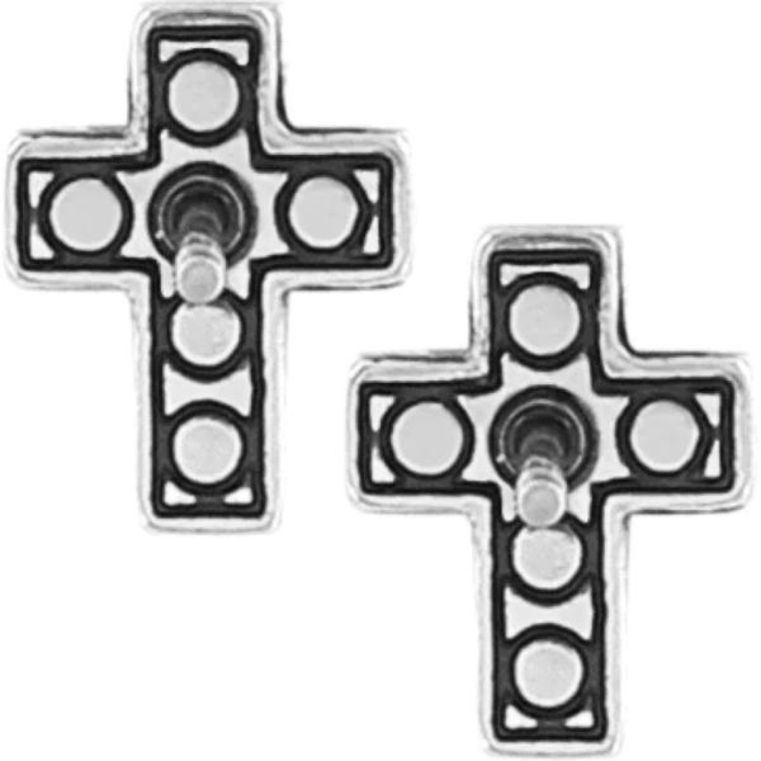 Brighton Starry Night Cross Mini Post Earrings