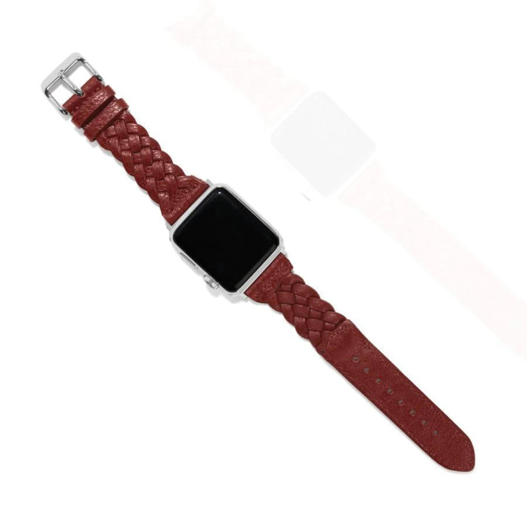 Brighton Sutton Braided Apple Watch Band - Chili Pepper