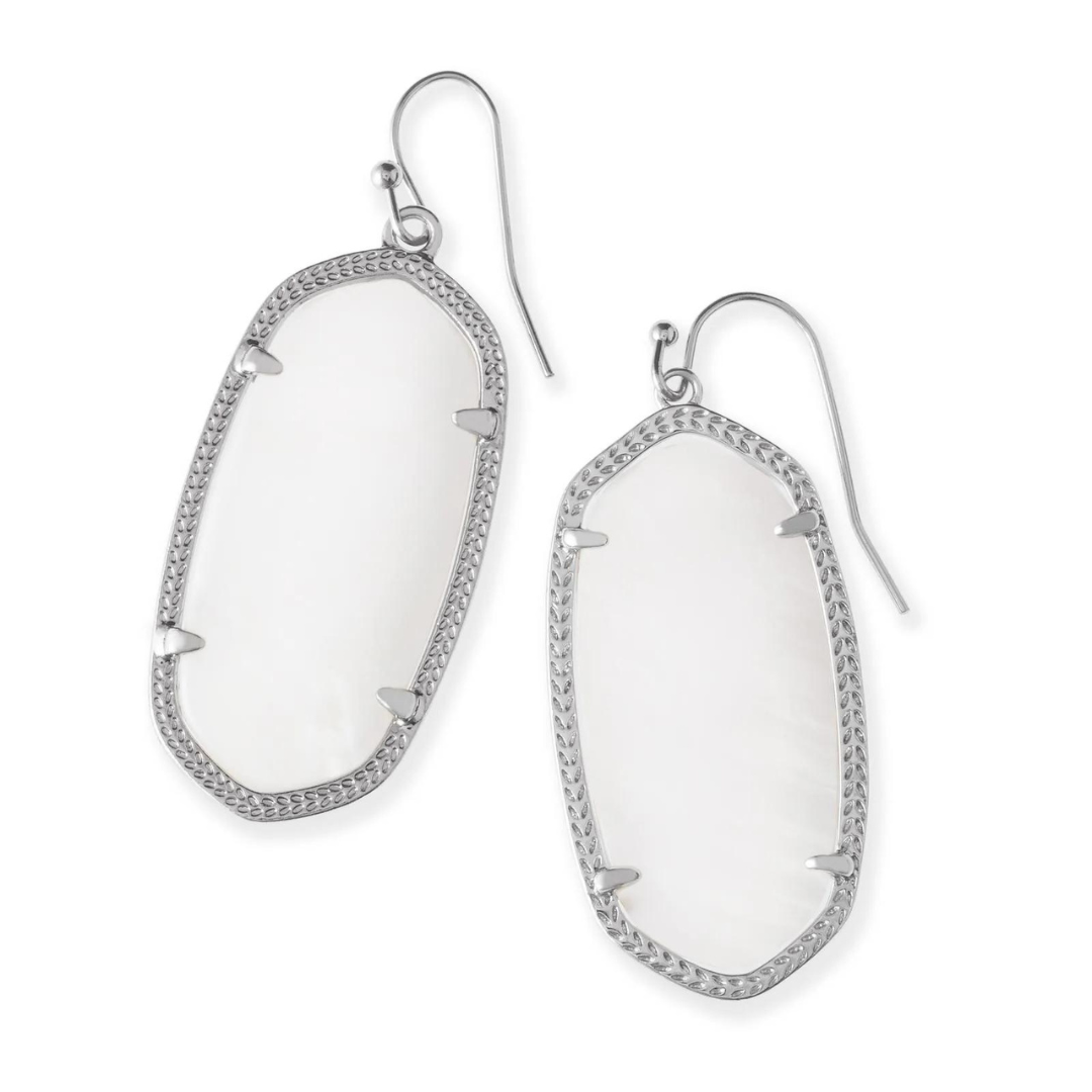 Kendra Scott Elle Drop Earrings - Rhodium - The Cottage