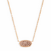 Kendra Scott Elisa Drusy Necklace - Rose Gold - The Cottage