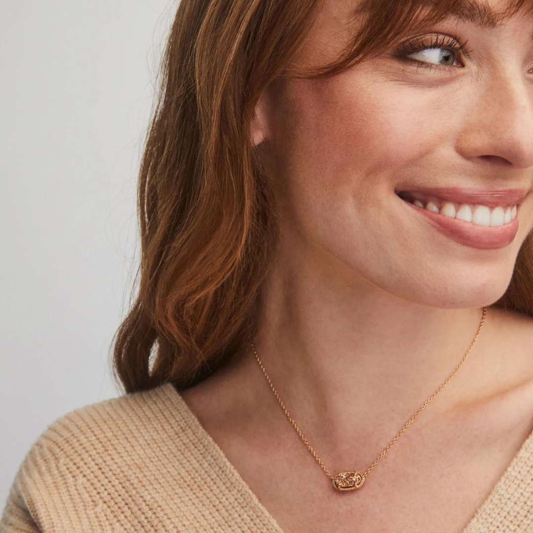 Kendra Scott Elisa Drusy Necklace - Rose Gold - The Cottage