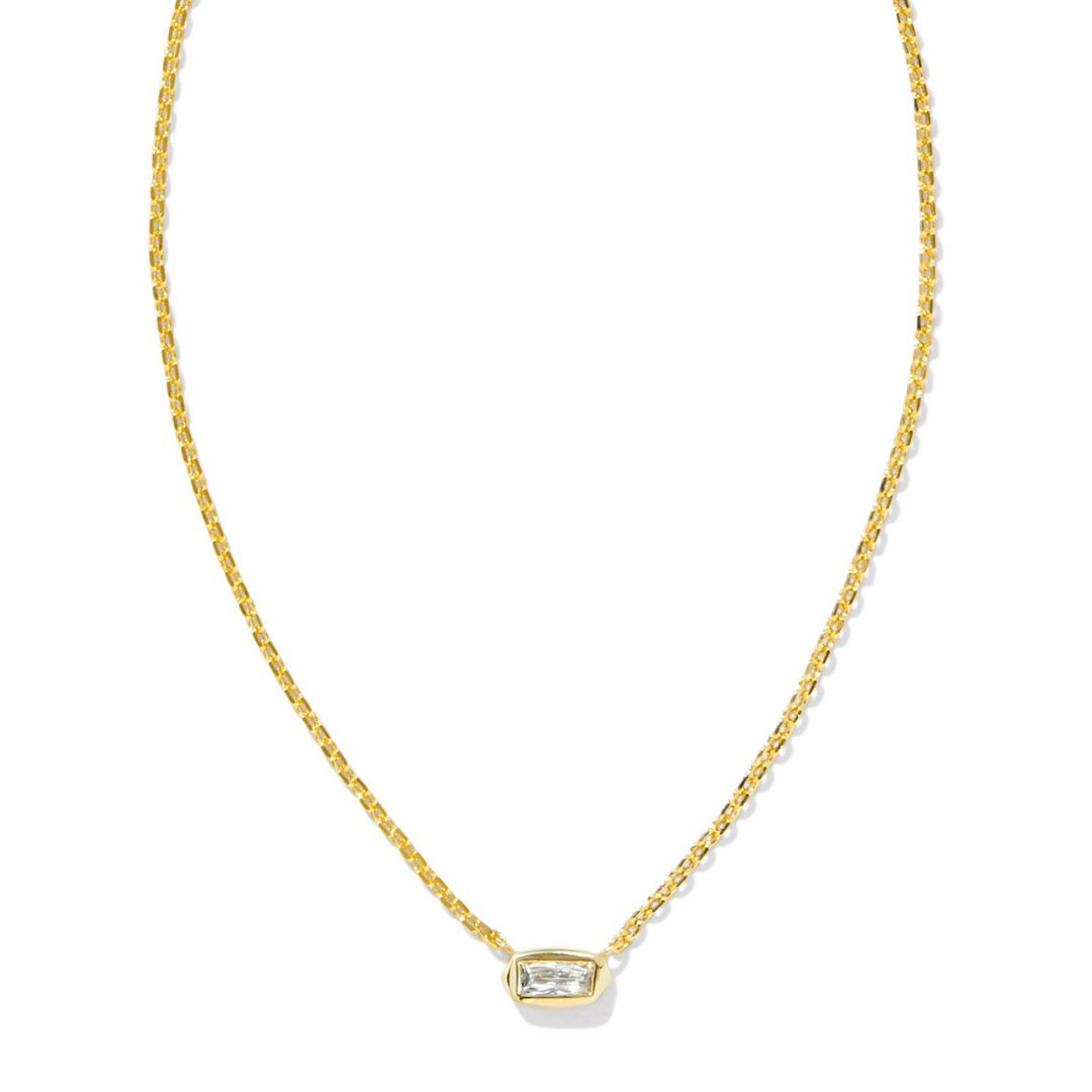 Kendra Scott Fern Crystal Necklace - White Crystal - The Cottage