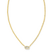 Kendra Scott Fern Crystal Necklace - White Crystal - The Cottage