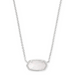 Kendra Scott Elisa Opal Necklace - Rhodium - The Cottage