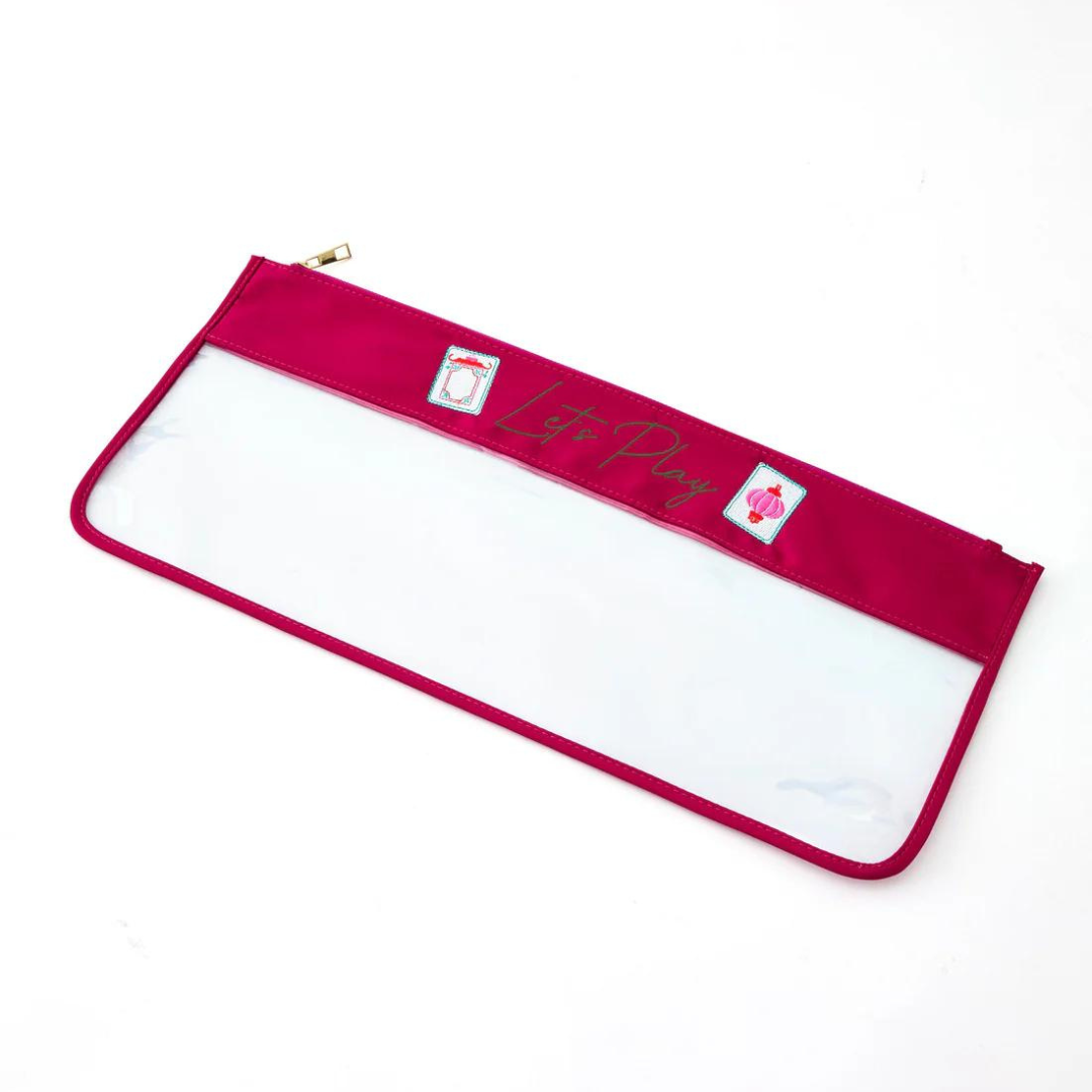 Mahjong Magenta Stitched Let's Play Bag