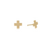 Enewton Gold Signature Cross Stud Earrings - The Cottage