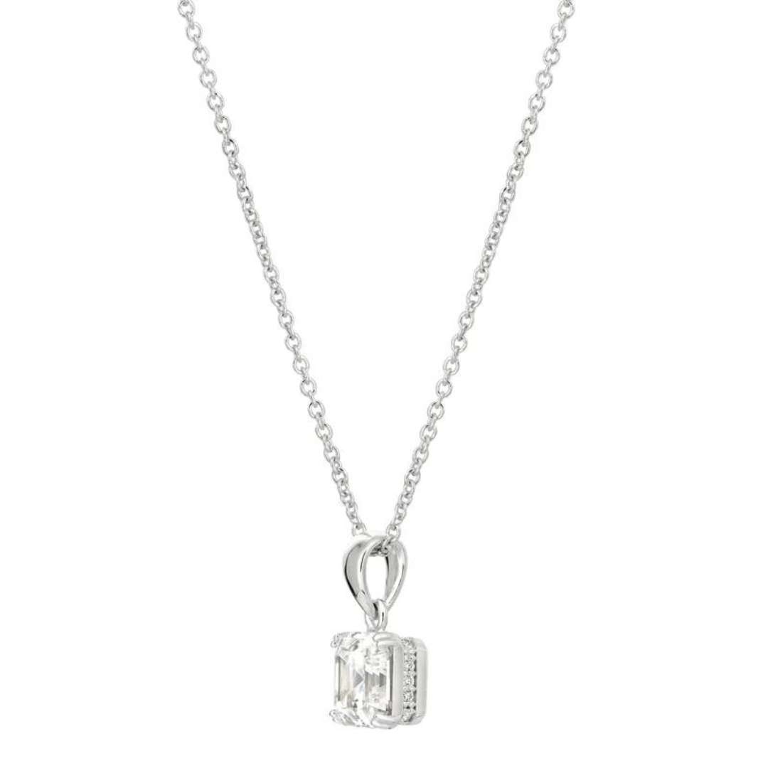 Crislu Royal Asscher Cut Pendant Necklace