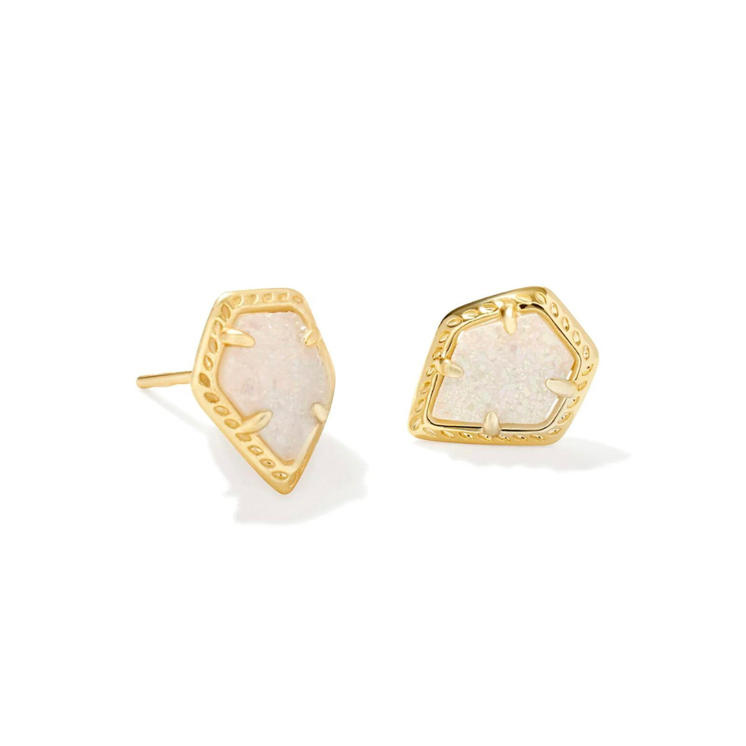 Kendra Scott Framed Tessa Druzy Studs - Gold