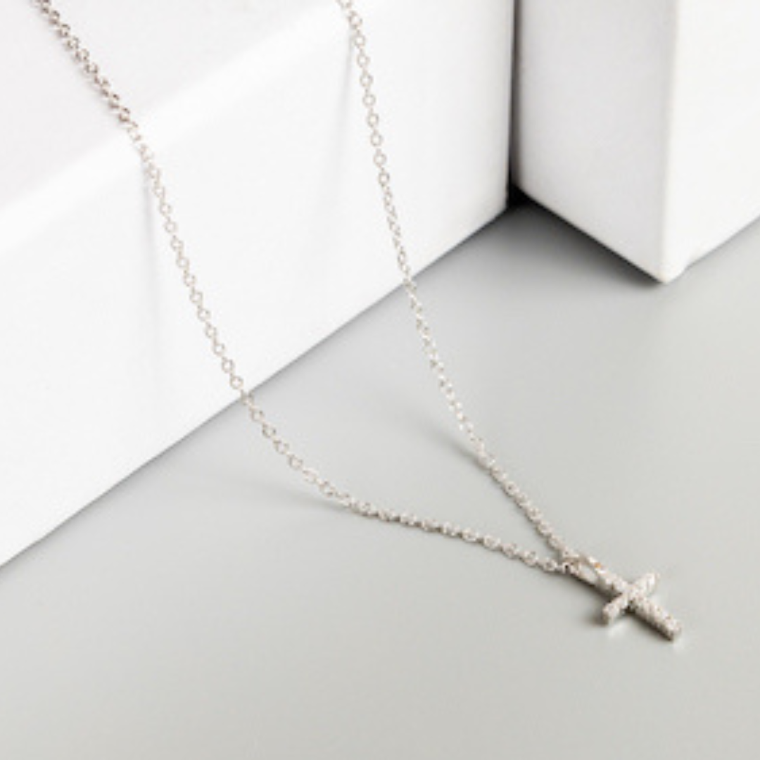 Meghan Browne Aime Cross Necklace