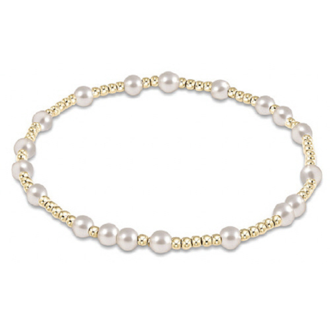 Enewton E-Girl Gold Hope Unwritten Bracelet - Pearl