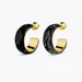 Gorjana Paseo Marble Small Hoops - Gold - The Cottage