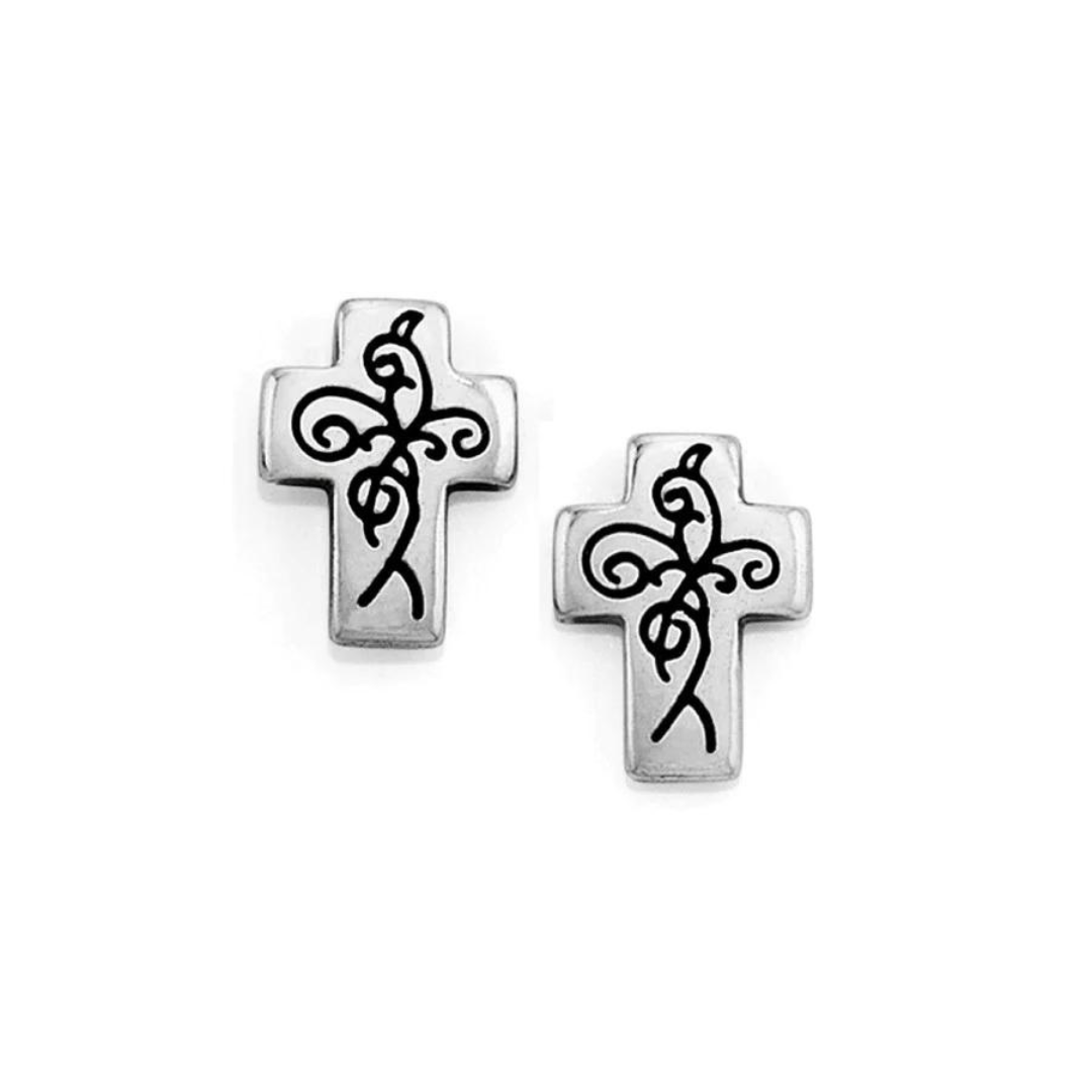 Brighton True Cross Mini Post Earrings - The Cottage