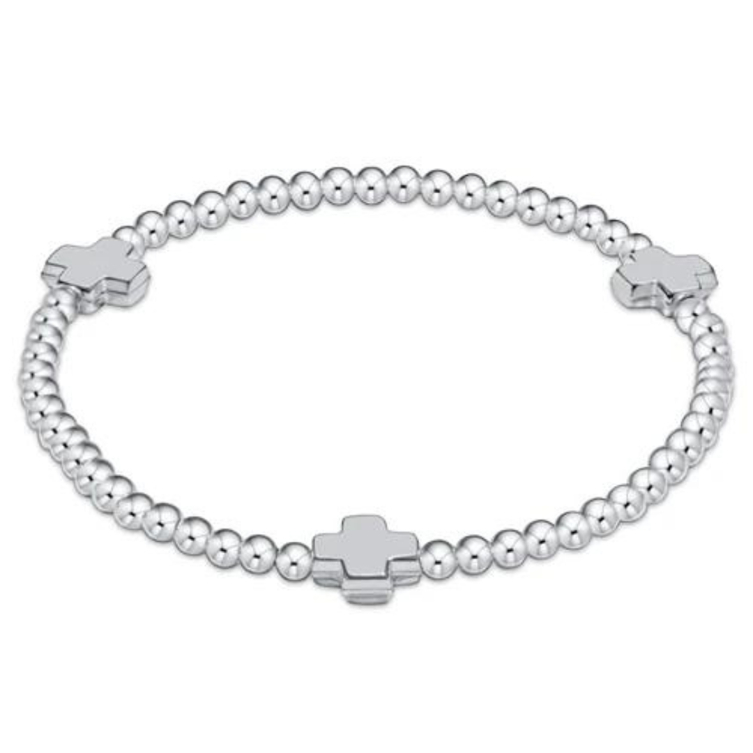 Enewton Sterling Signature Cross Bead Bracelet - 3mm