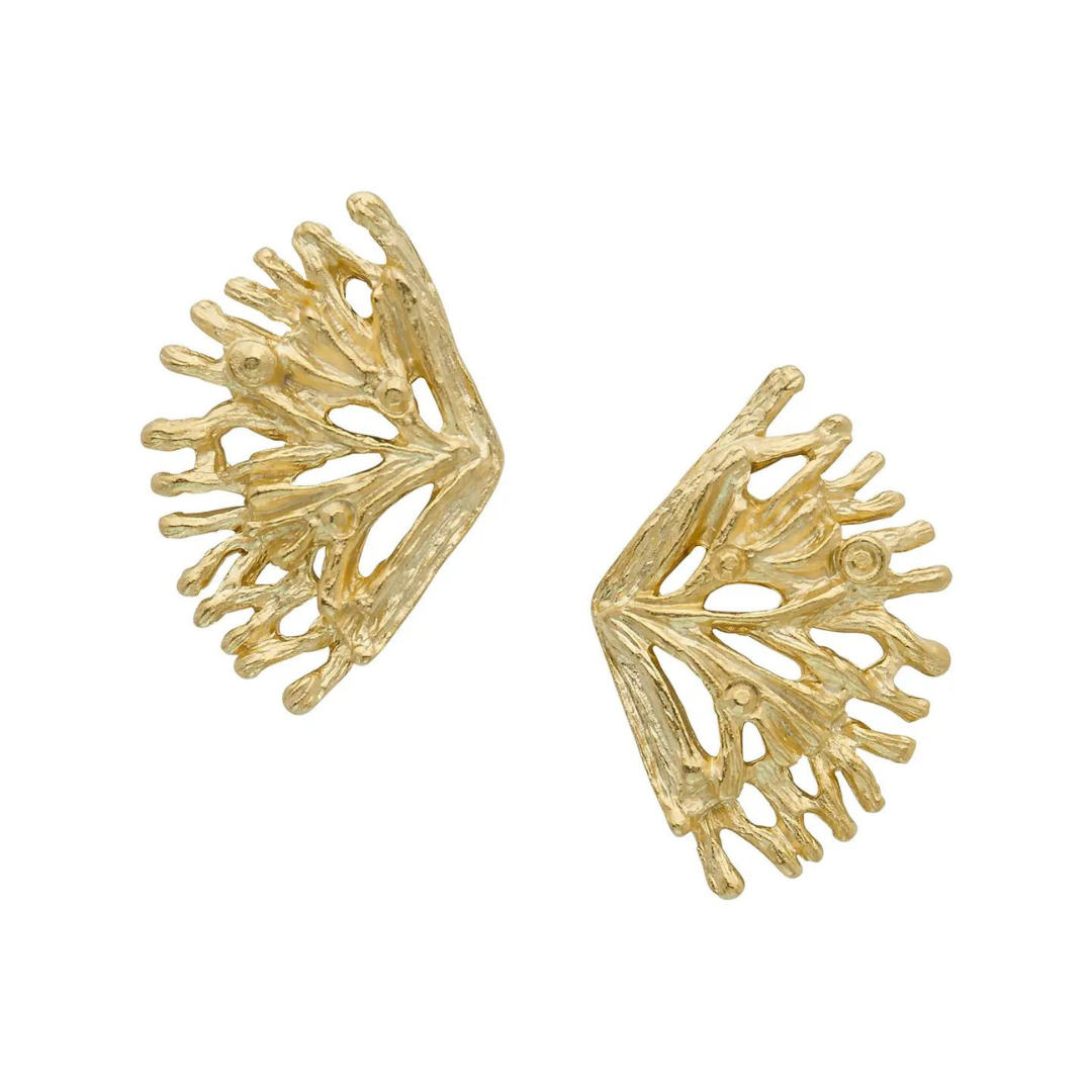 Susan Shaw Coral Branch Studs