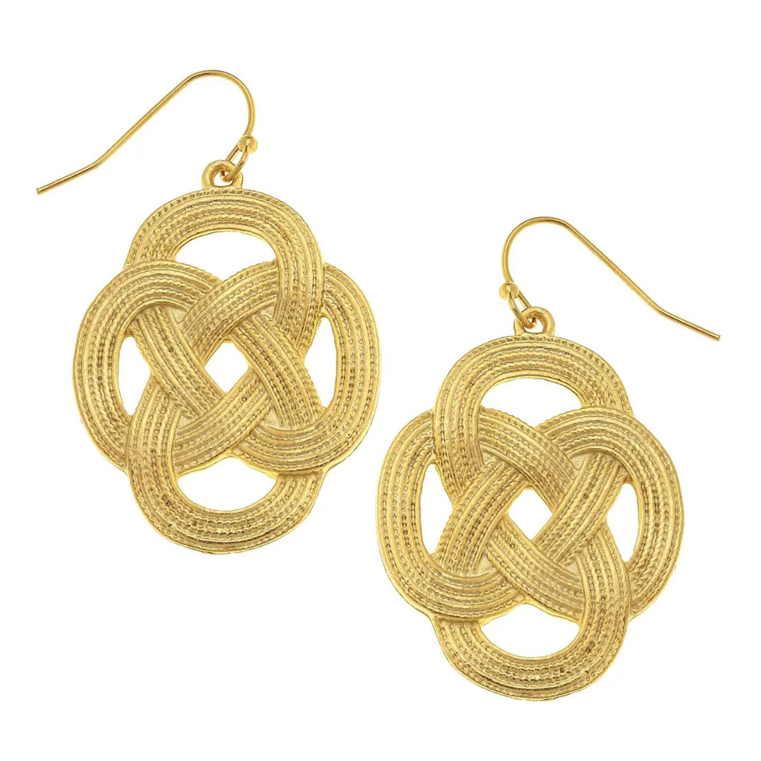 Susan Shaw Gold Filigree Earrings