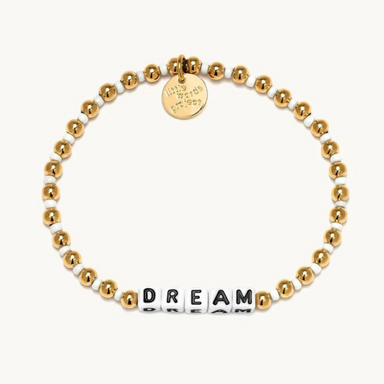 Little Words Project Magnolia Waterpoof Gold Bead Bracelet - Dream - The Cottage