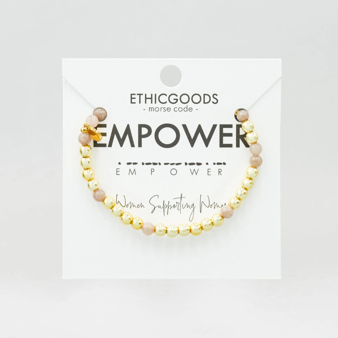 Ethic Goods Gold Morse Cold Bracelet - Empower