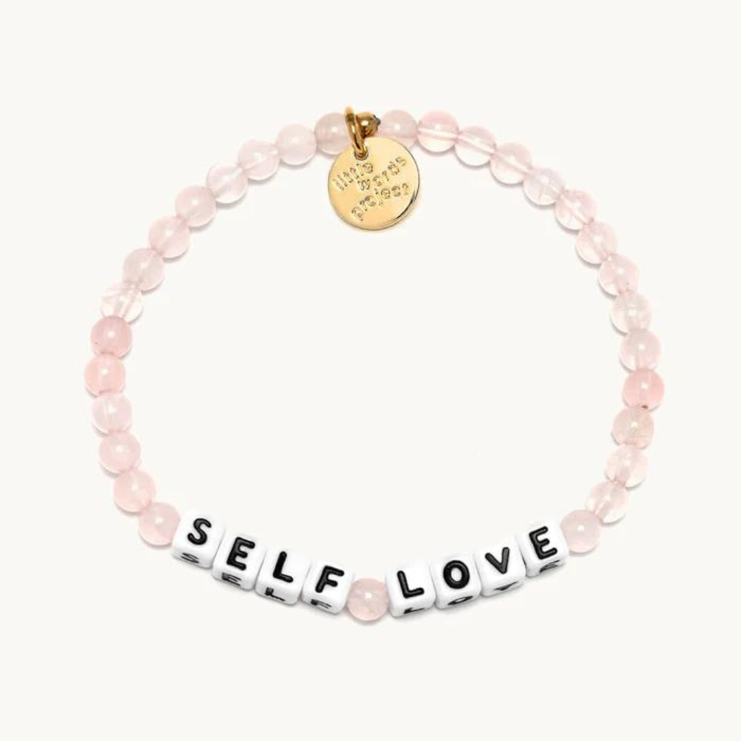 Little Words Project Rose Quartz Intentions Bead Bracelet - Self Love - The Cottage