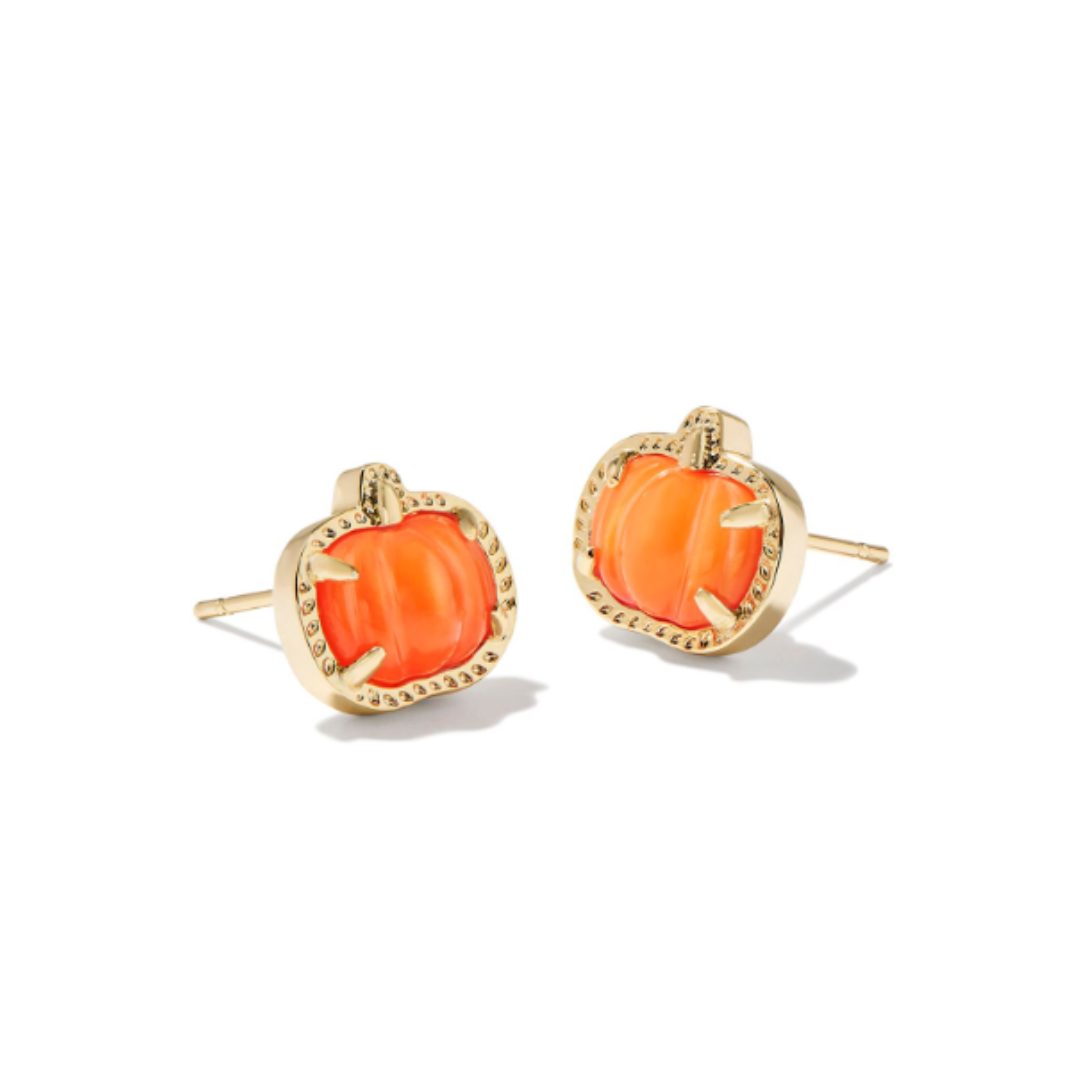 Kendra Scott Pumpkin Stud Earrings - Gold