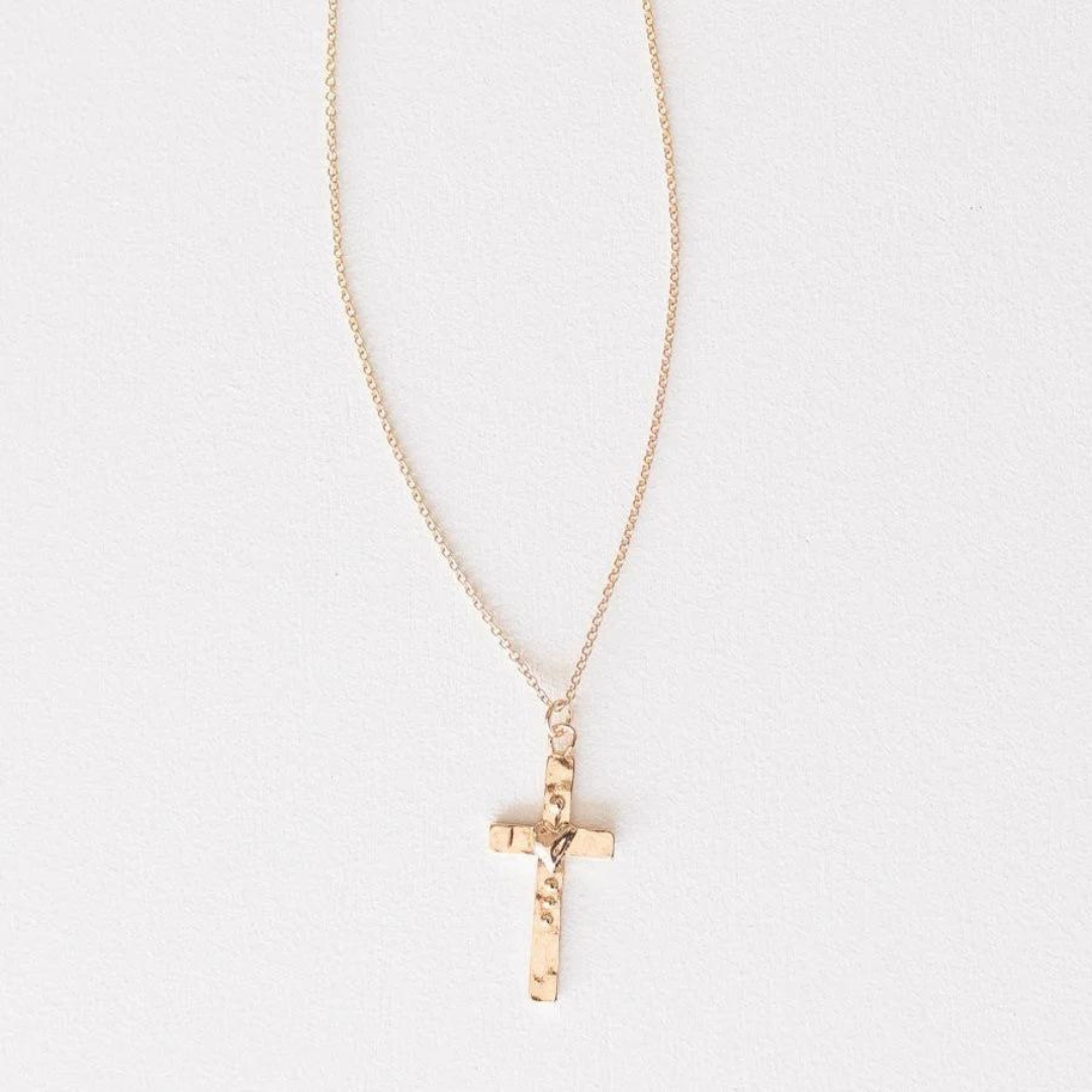 Leslie Curtis Martha Cross and Heart Necklace