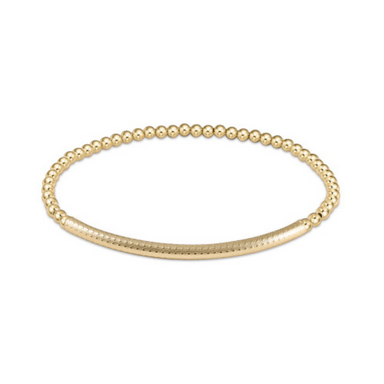 Enewton Extends Classic Gold Bliss Bar Textured Bead Bracelet - The Cottage