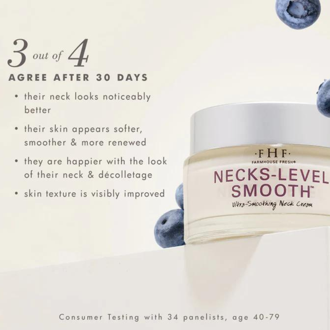 Farmhouse Necks-Level Smooth Ultra-Smoothing Triple Effect Neck Cream - The Cottage