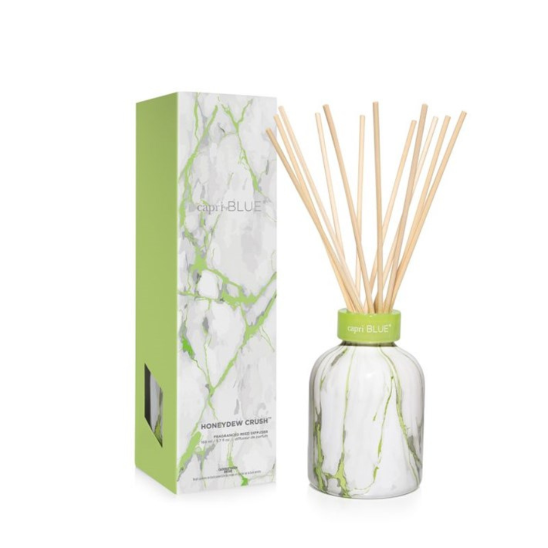 Capri Blue Modern Marble Petite Reed Diffuser - Honeydew Crush - The Cottage