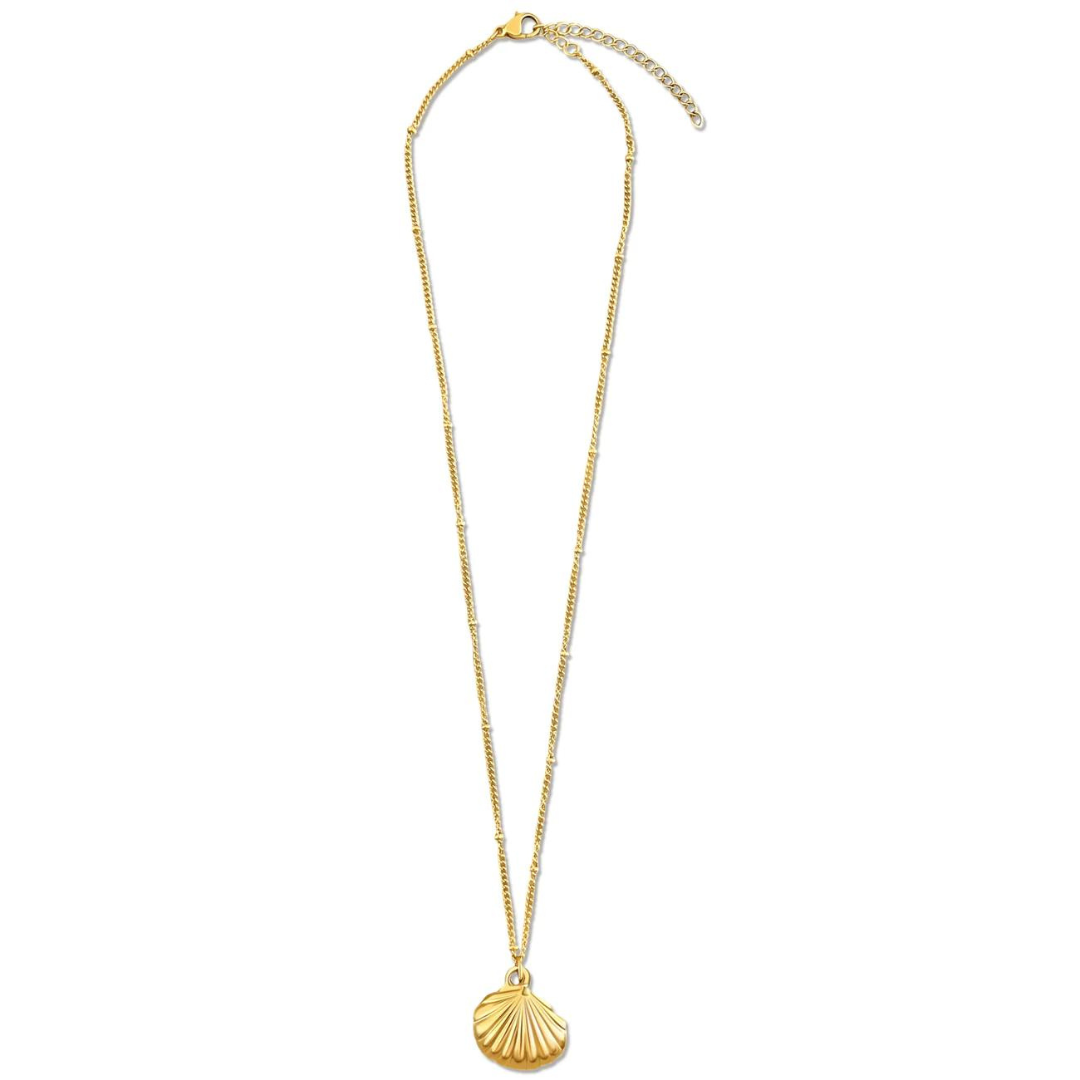 Ellie Vail Georgina Shell Pendant Necklace - Gold - The Cottage