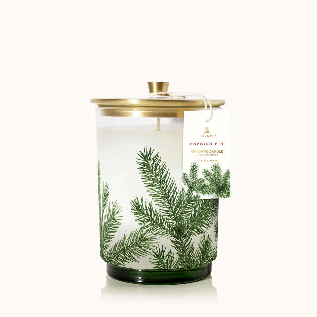 Thymes Frasier Fir Heritage Medium Pine Needle Luminary - The Cottage