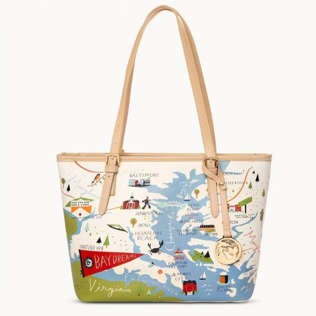 Spartina Bay Dreams Small Tote (w/Zipper) - The Cottage