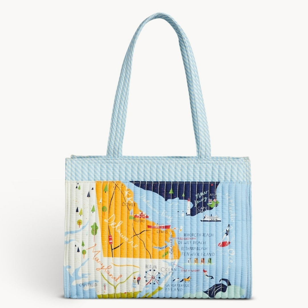 Spartina Bay Dreams Quilted Zip Tote - The Cottage