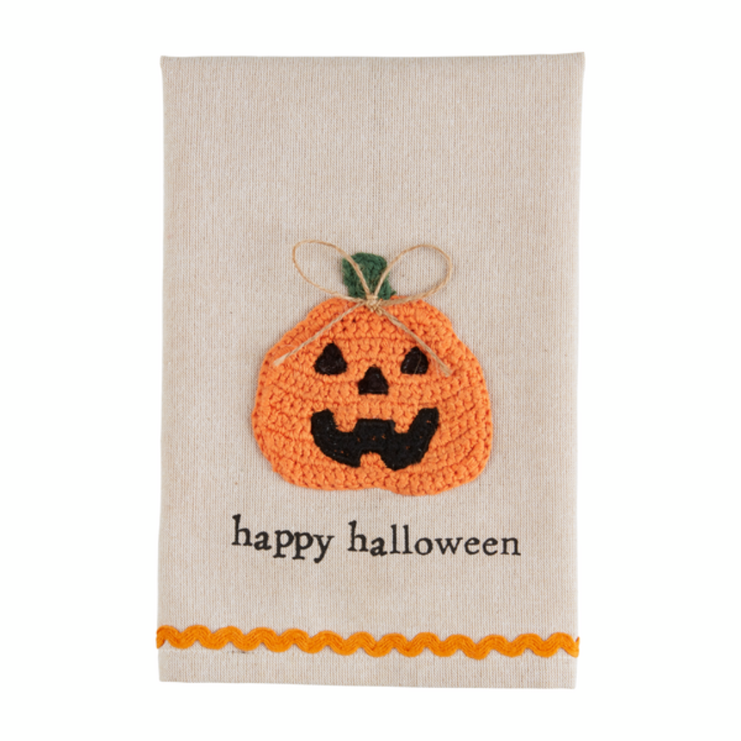 Mud Pie Halloween Crochet Towel