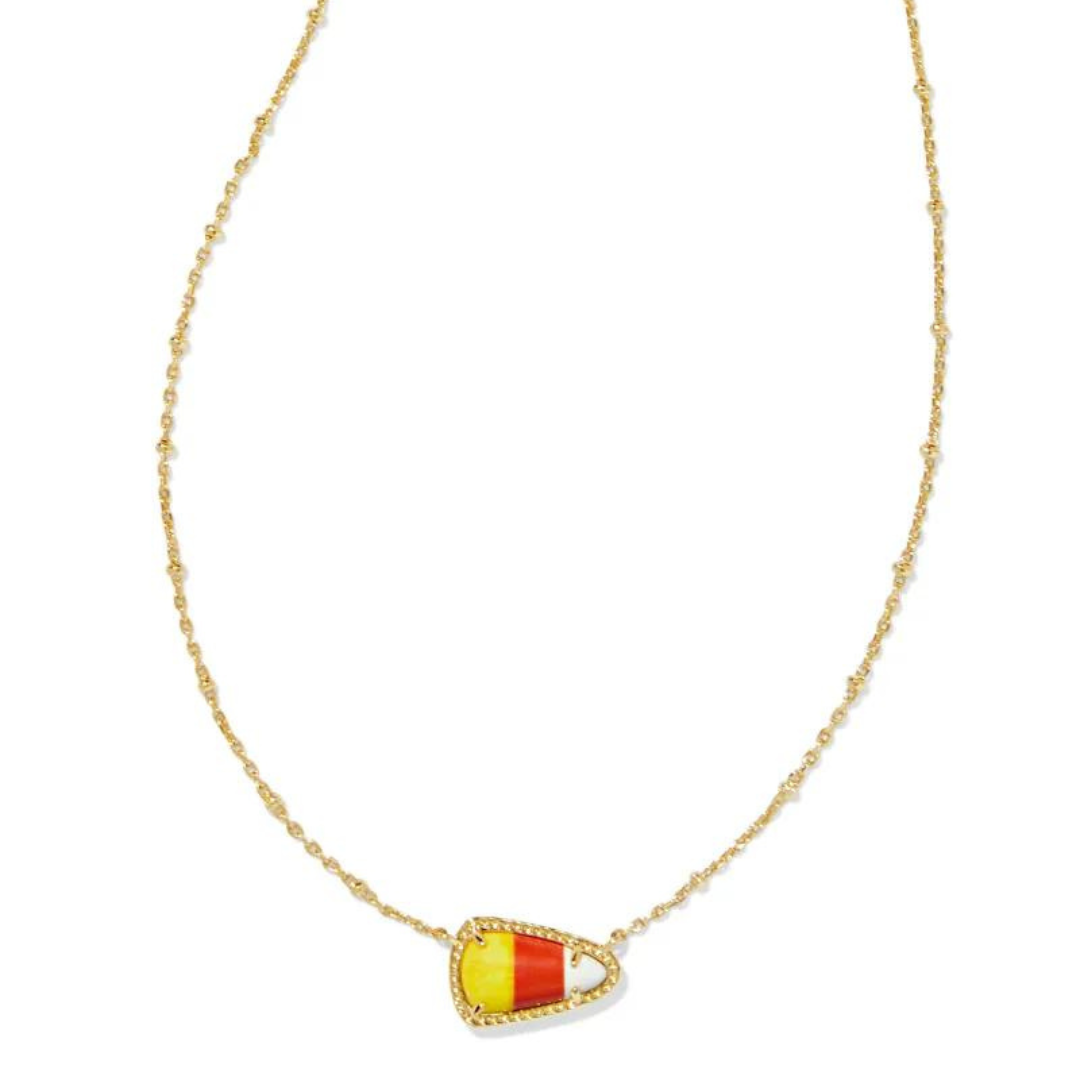 Kendra Scott Candy Corn Short Pendant Necklace - Gold