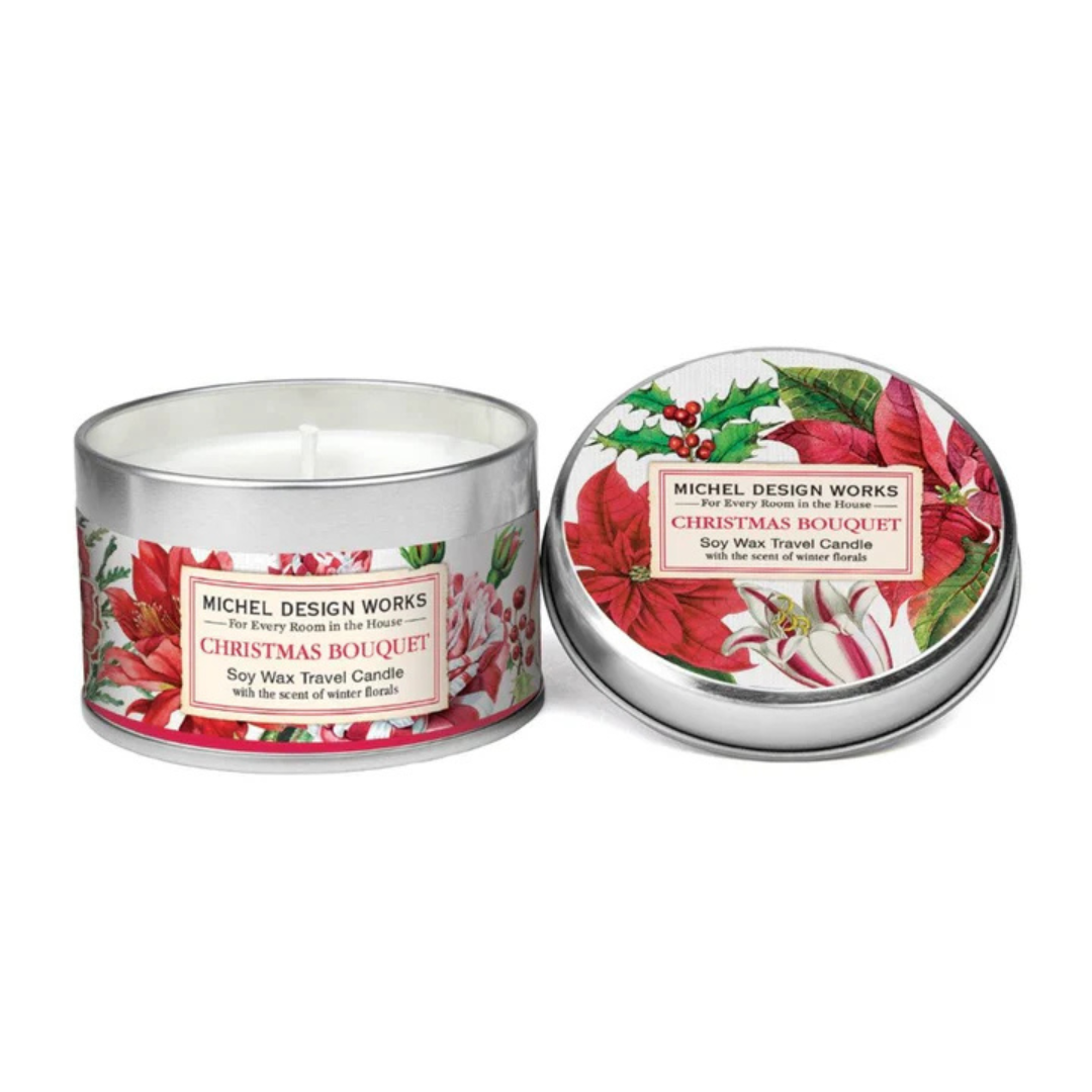 Michel Design Works Christmas Bouquet Travel Candle