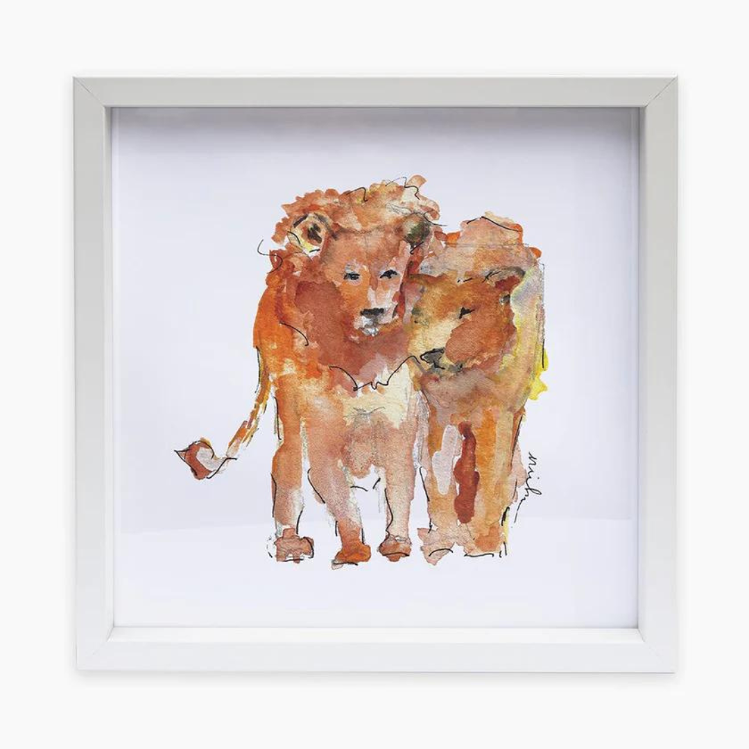 Anne Neilson Lion Framed Print