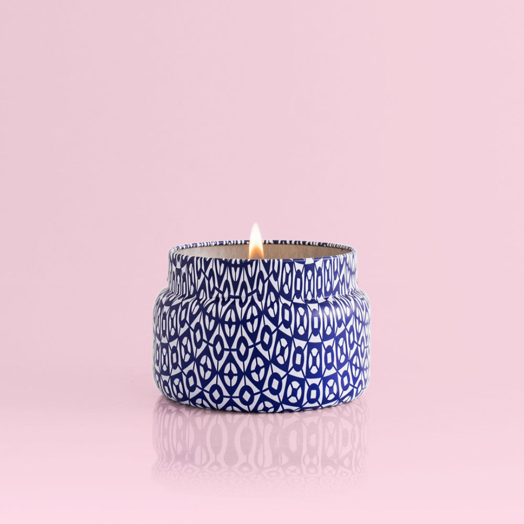 Capri Blue Blue Signature Printed Travel Tin Candle - Volcano