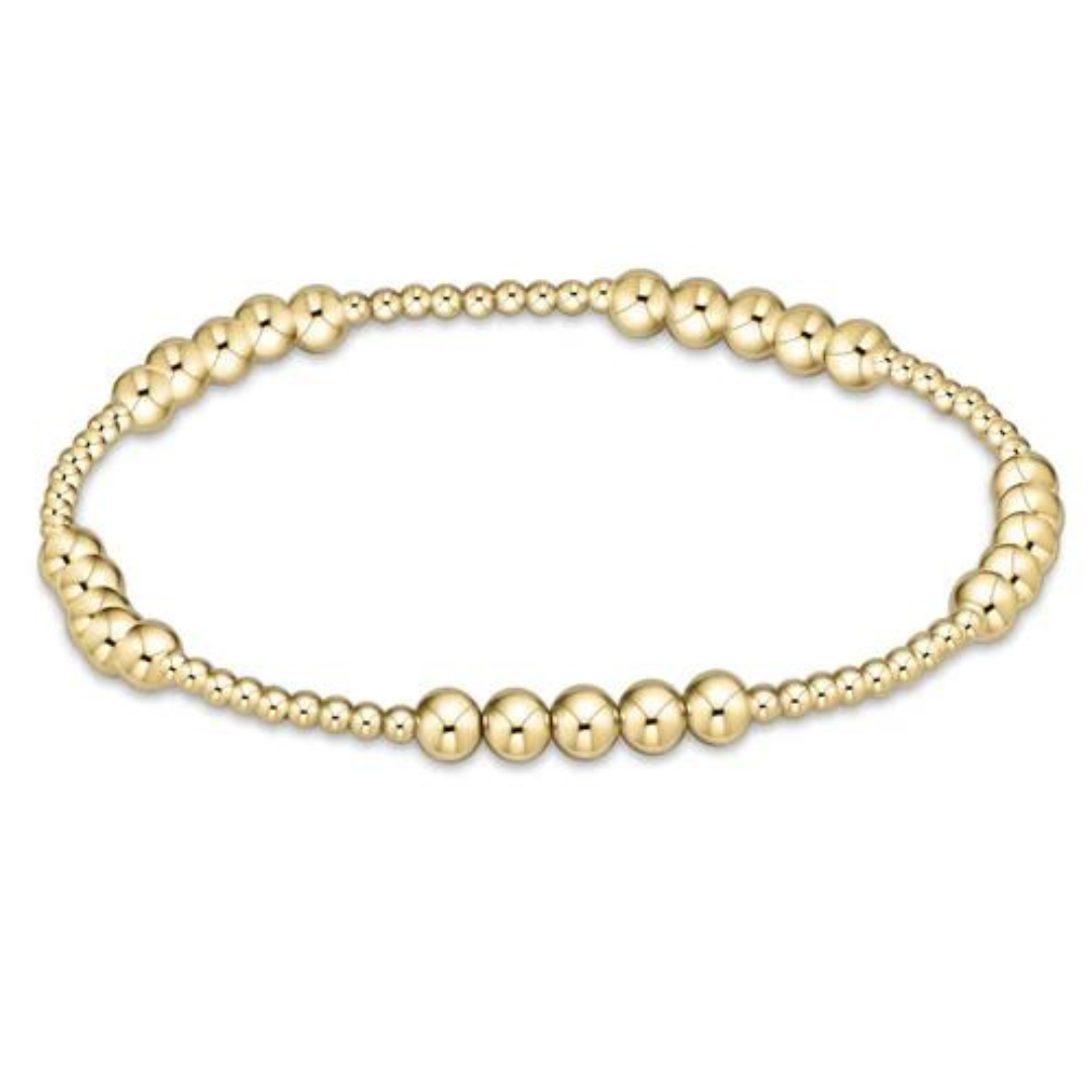 Enewton Classic Gold Blissful Bead Bracelet - 2mm/4mm