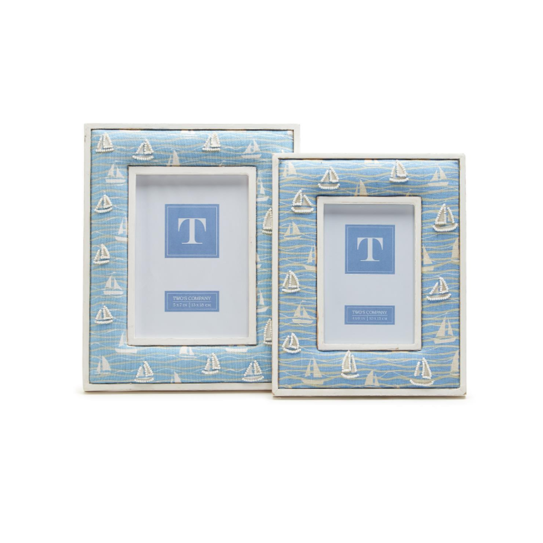 Two's Company Sailboat Photo Frame