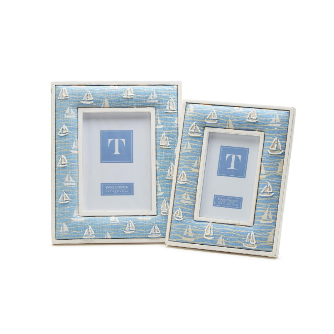 Two's Company Sailboat Photo Frame