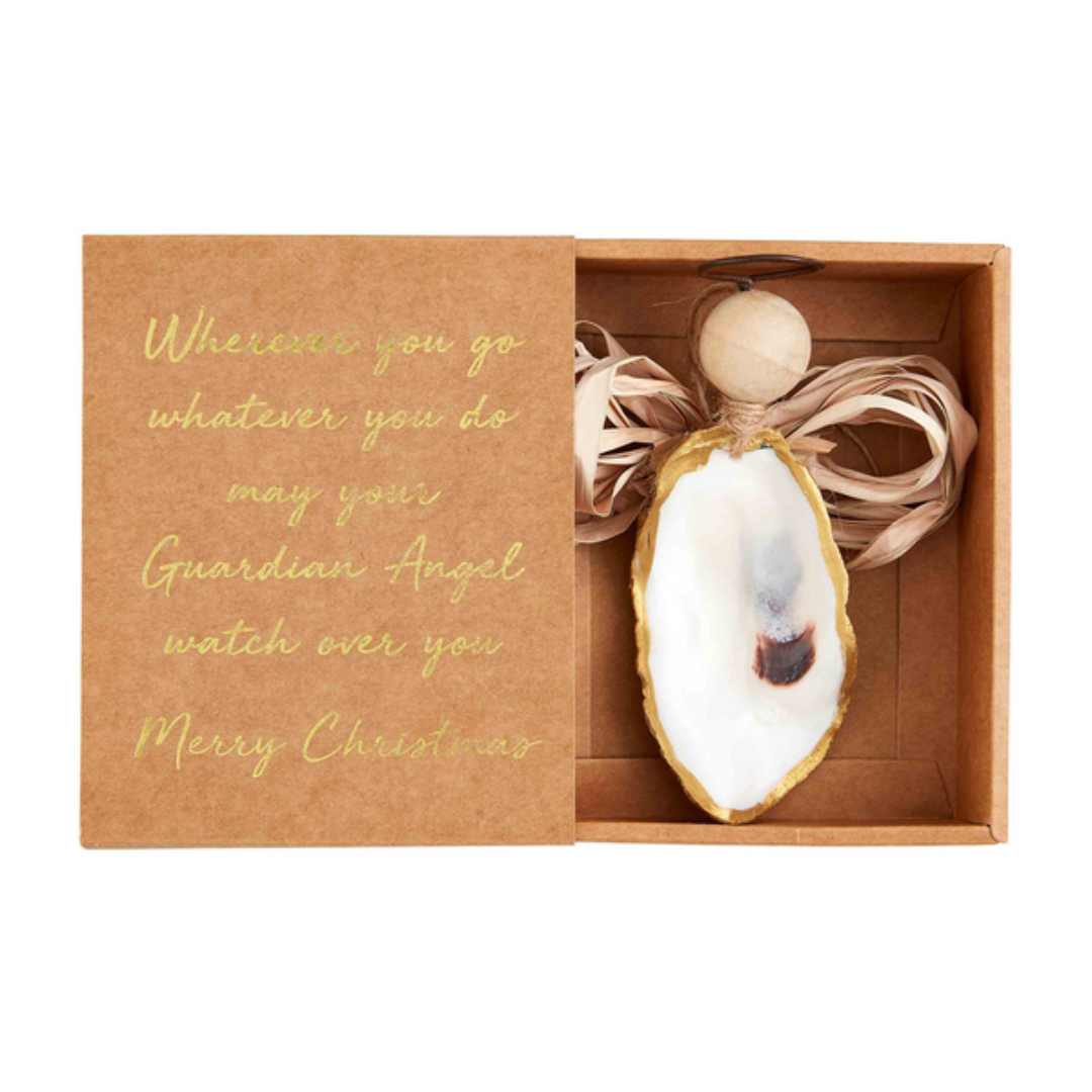 Mud Pie Oyster Angel Boxed Ornament