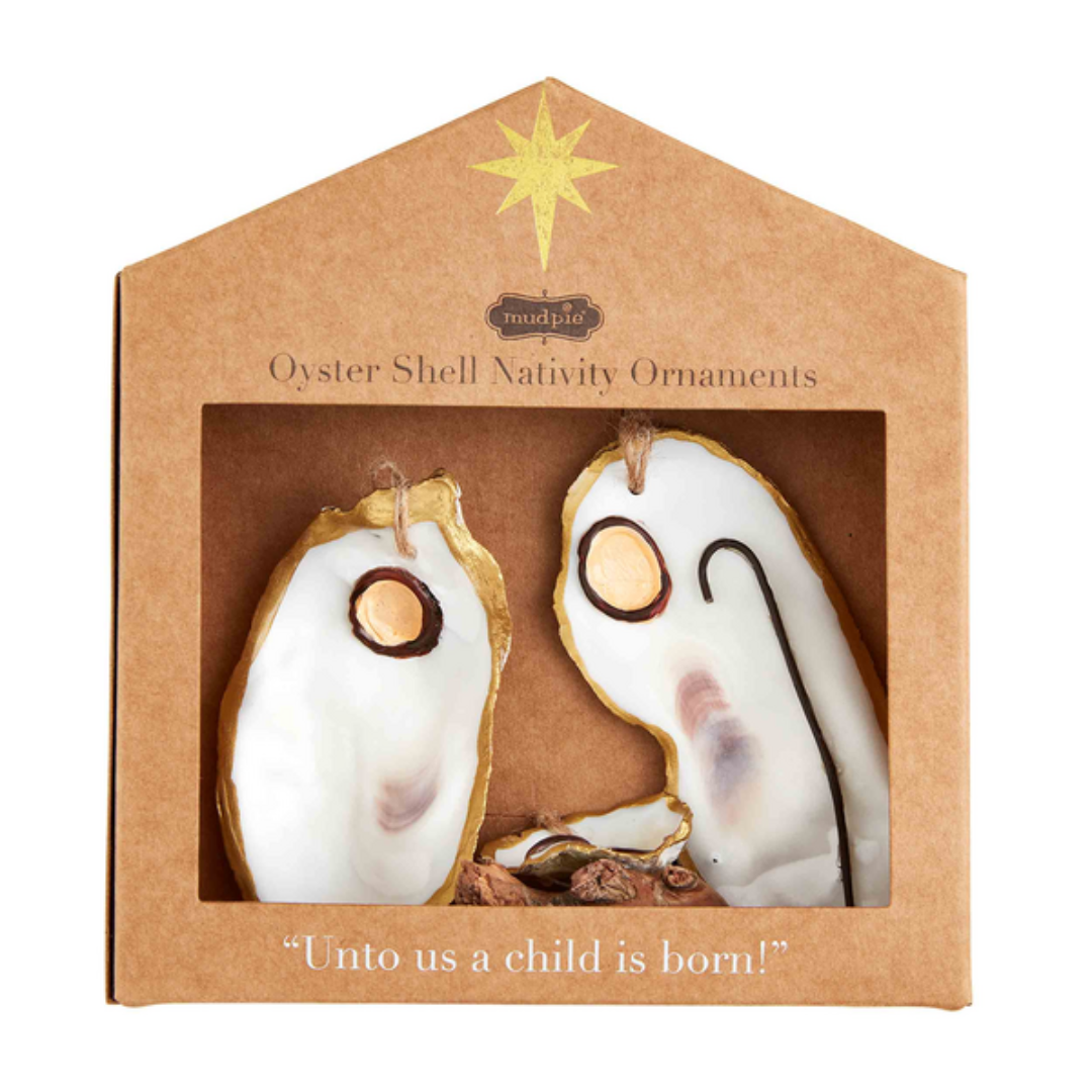 Mud Pie Oyster Nativity Set