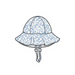 Angel Dear Baby Sunhat - Blue Calico Floral - The Cottage