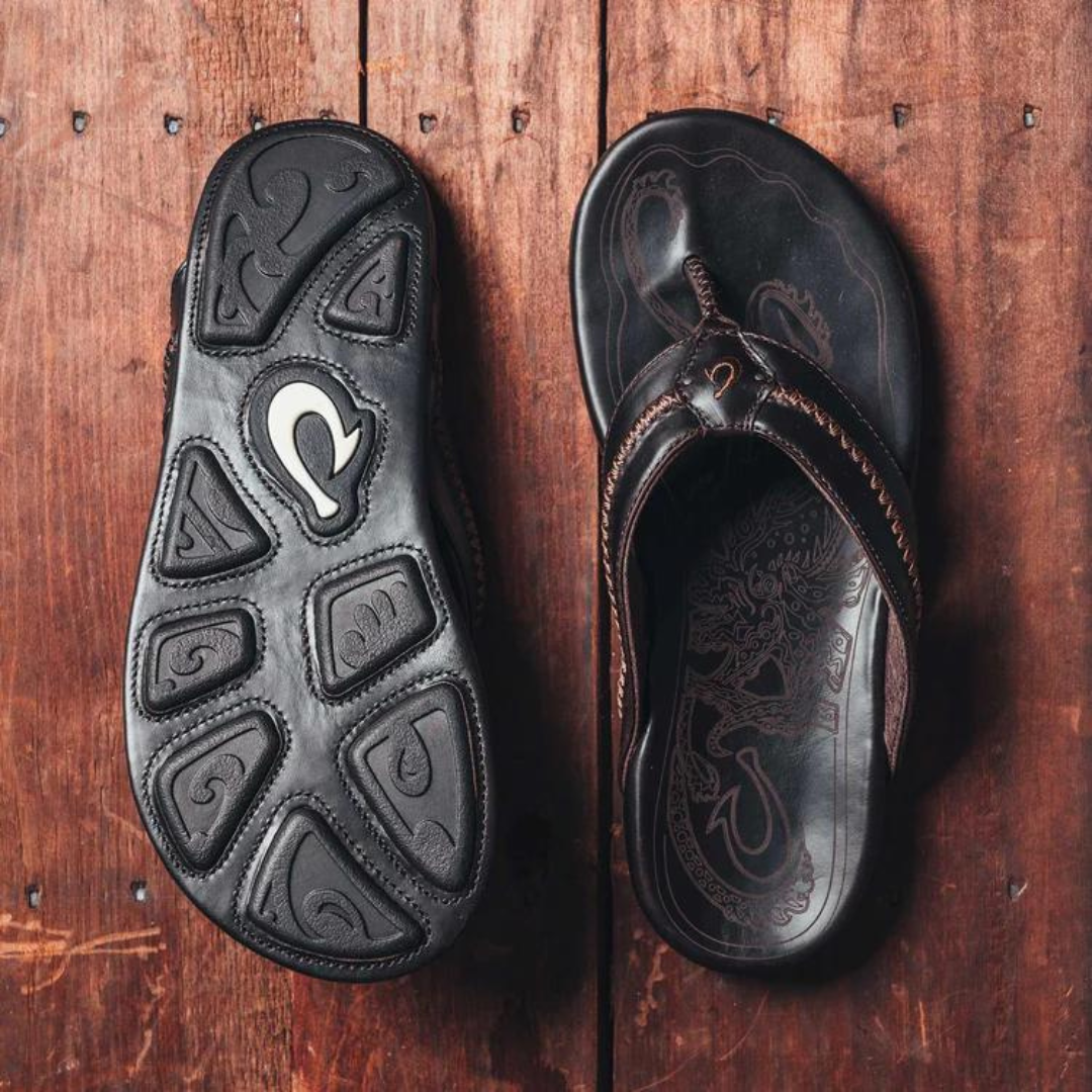 Olukai Mea Ola Flip Flops - Dark Java