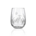 Rolf Stemless Wine Glass - Heron - The Cottage